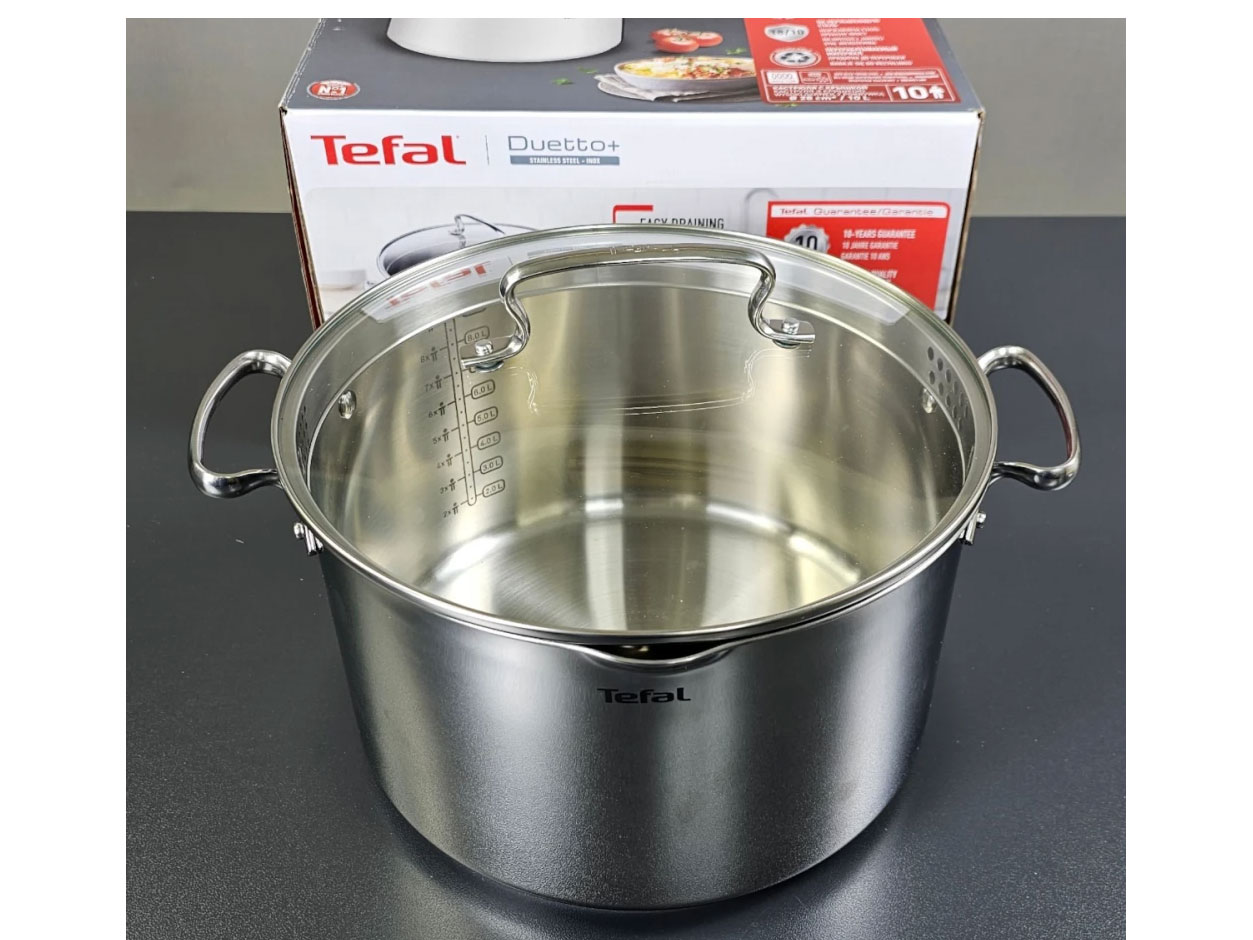 Nồi inox thân cao Tefal Duetto Plus 28cm G7196455 META vn