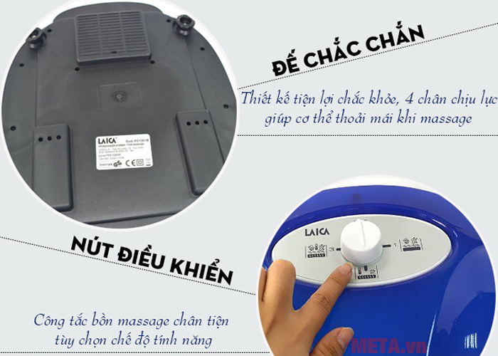 Bồn massage chân hồng ngoại Laica PC1301 (PC1301B)