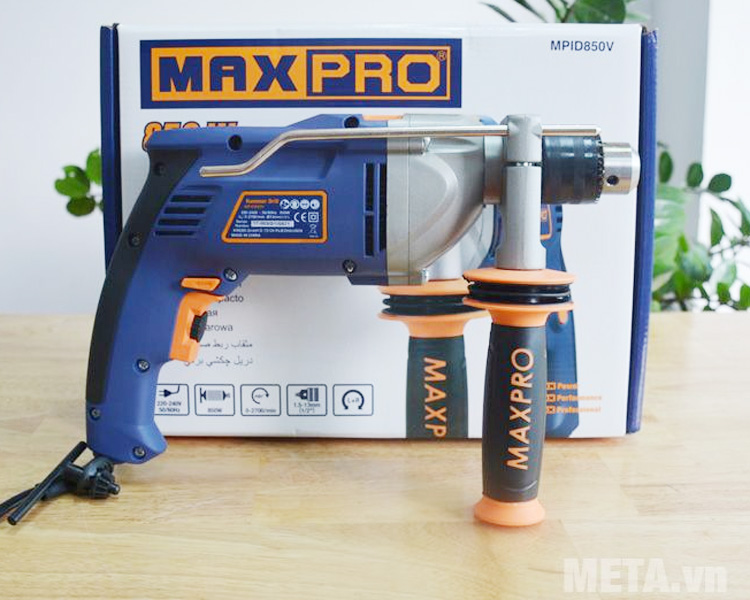 Máy khoan động lực đầu kẹp Maxpro MPID850V 13mm