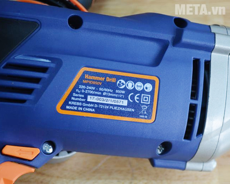 Máy khoan động lực đầu kẹp Maxpro MPID850V 13mm