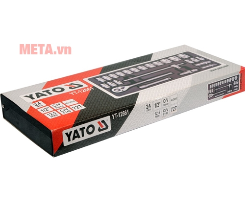 Bộ tuýp vặn tay 1/2 25 chi tiết Yato YT-12661