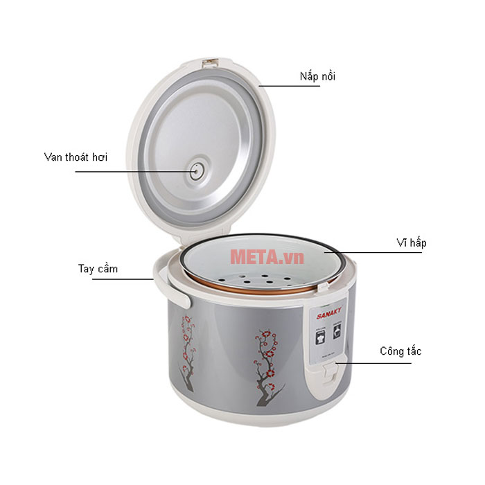 Nồi cơm điện Sanaky SNK-185S 1.8 lít