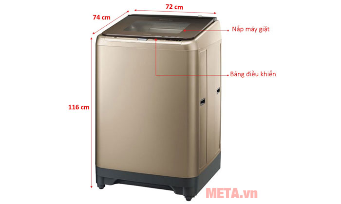 Máy giặt lồng đứng Hitachi SF-200XWV 20kg