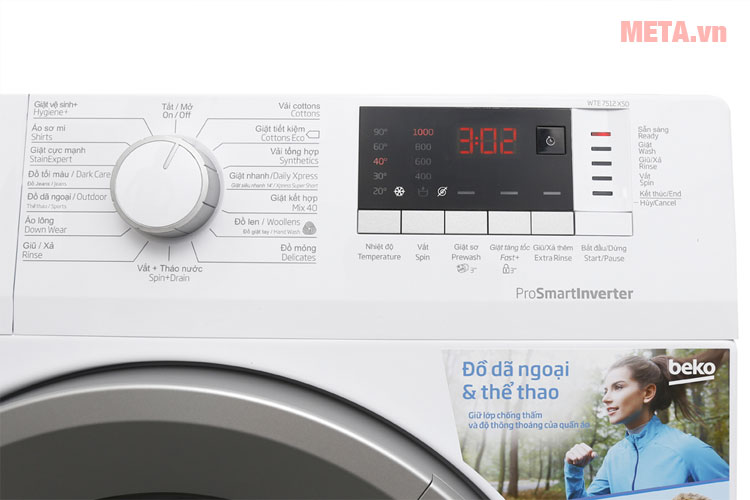 Máy giặt Beko Inverter 7 kg WTE 7512 XS0