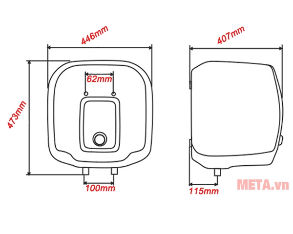 Bình nước nóng gián tiếp 30 lít Atlantic ONDEO ACCESS