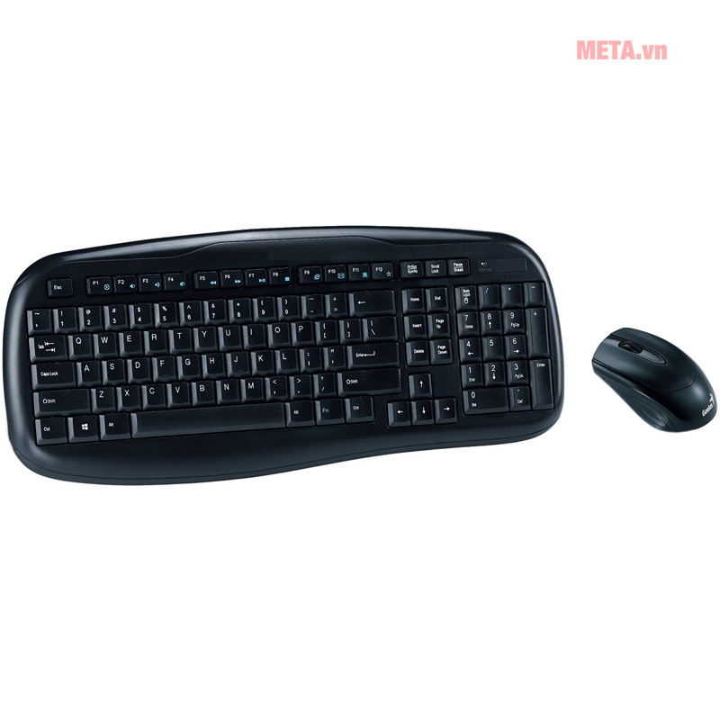 Bộ bàn phím, chuột không dây Genius KB-8000X