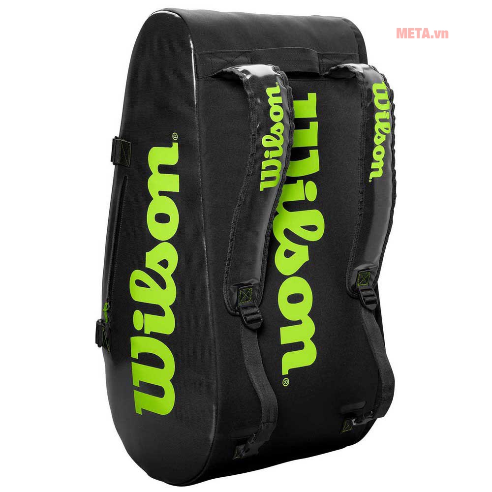 Túi tennis Wilson Super Tour 3 Comp Charco/Green WR8004101001