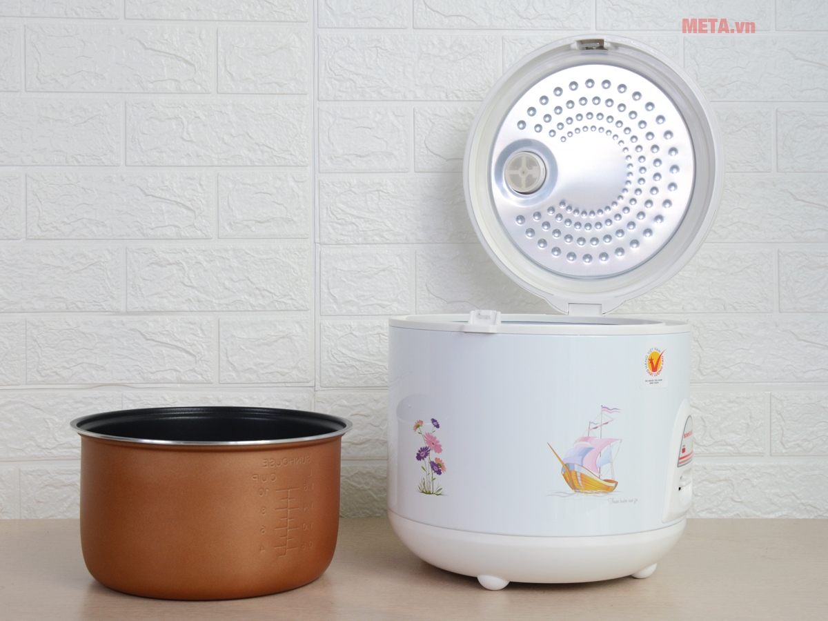 Nồi cơm điện Sunhouse SHD8613W 1.8 lít