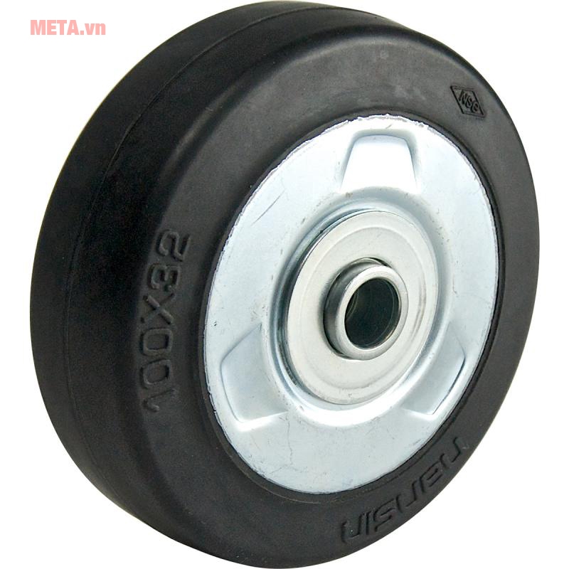 Bánh xe đẩy cao su xoay có phanh Nansin STM-130VS W-3R (180kg/bánh)