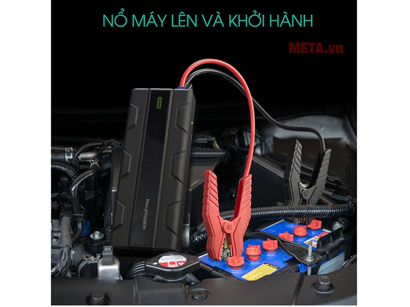 Pin sạc dự phòng RAVPower RP-PB063, 14.000mAh, 1000A kích nổ ô tô