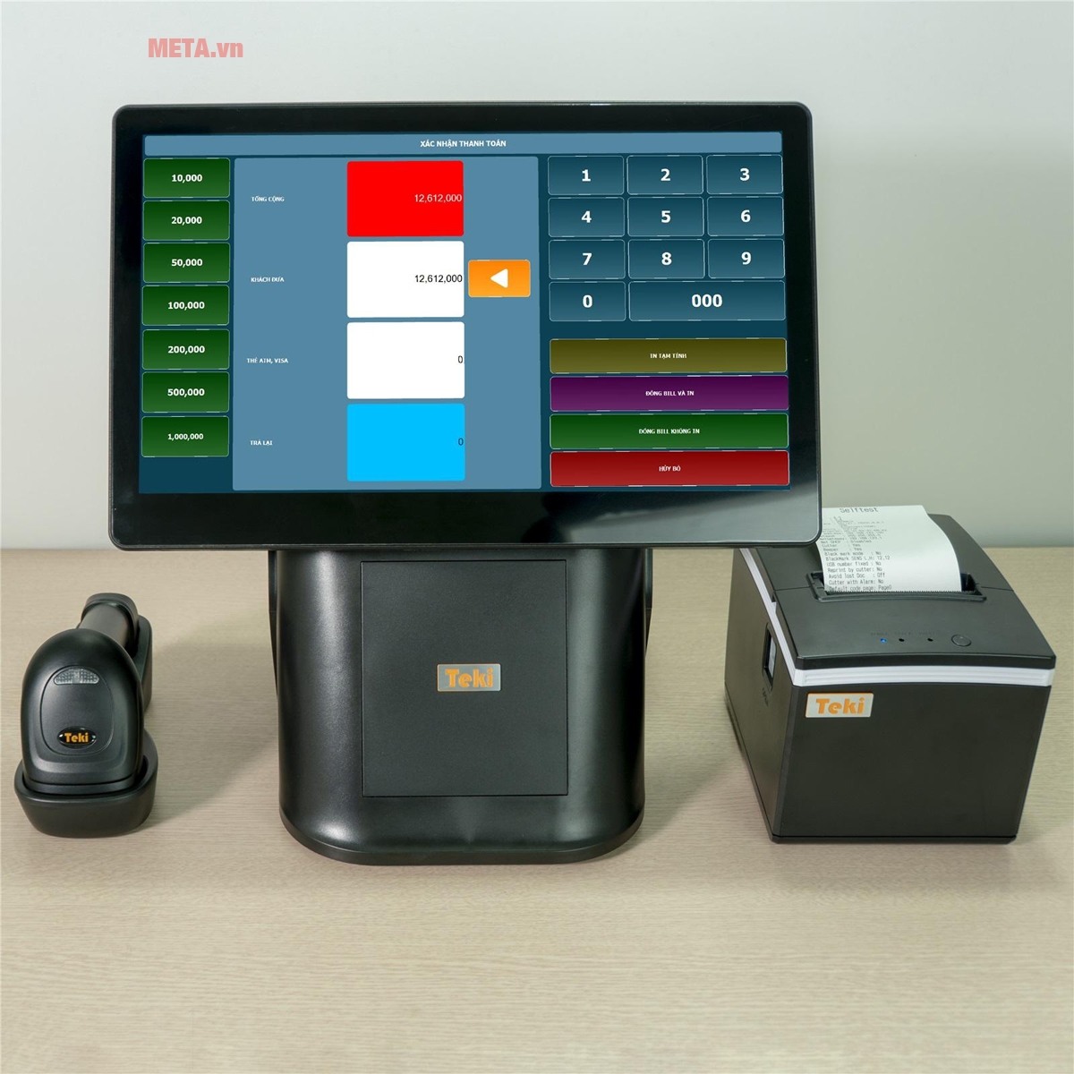 Máy tính tiền POS Teki P30 (2 màn hình)