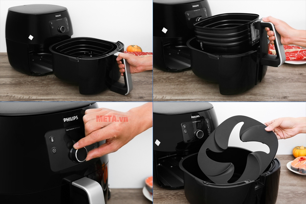 Nồi chiên không dầu Philips HD9650/91 2200W