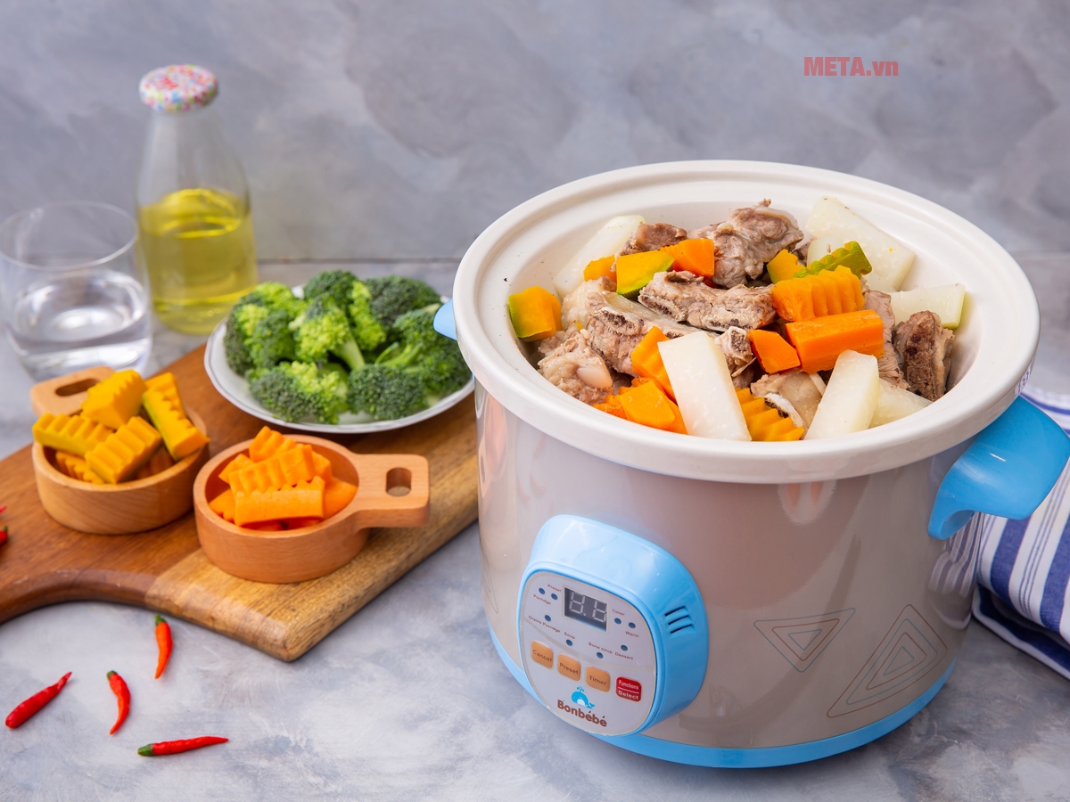 Nồi nấu chậm điện tử Bonbébé BB-18 2,5 lít