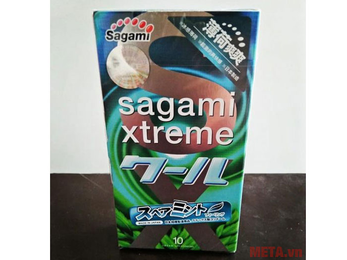 Bao cao su Sagami Xtreme Spearmint (10 chiếc)