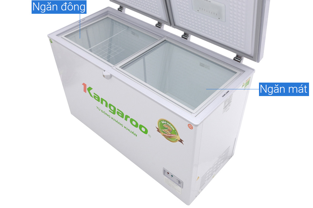 Tủ đông Kangaroo KG 388C2 - 388 lít, 2 ngăn đông và mát