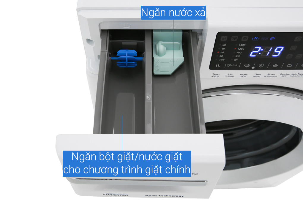 Máy giặt lồng ngang Panasonic Inverter 10 Kg NA-V10FG1WVT