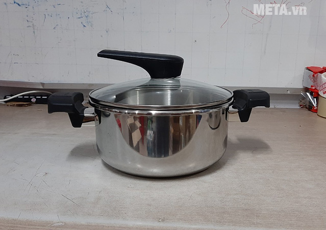 Bộ 2 nồi áp suất inox đáy từ PoongNyun VGPC2-SET (3,5 lít và 5,5 lít)