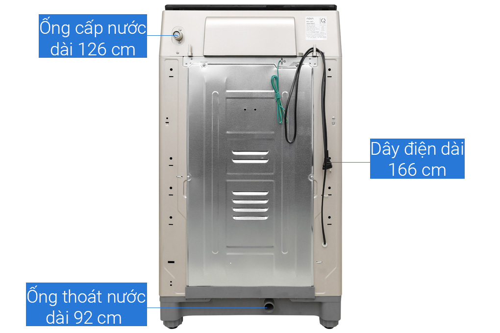 Máy giặt lồng đứng Aqua 9kg AQW-D90CT(S)