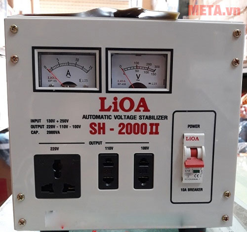 Ổn áp 1 pha Lioa 2KVA SH 2000II
