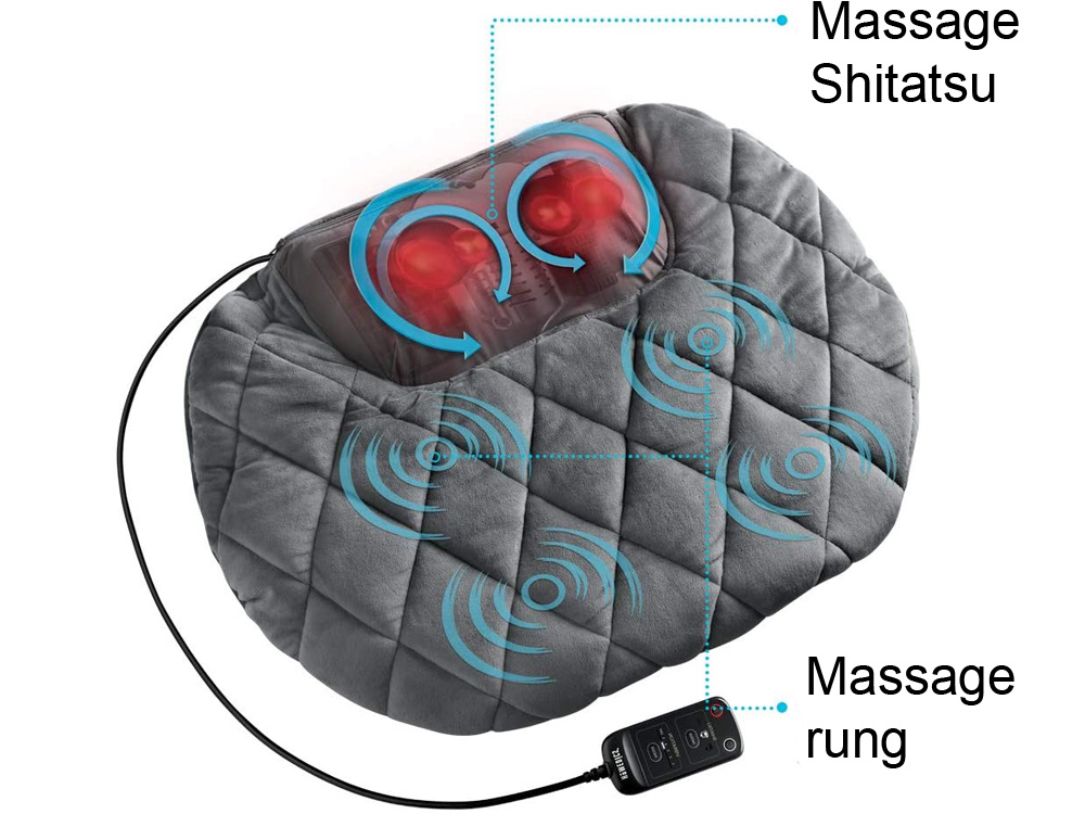 Gối massage Shitatsu body kèm nhiệt HoMedics SP-129HJA