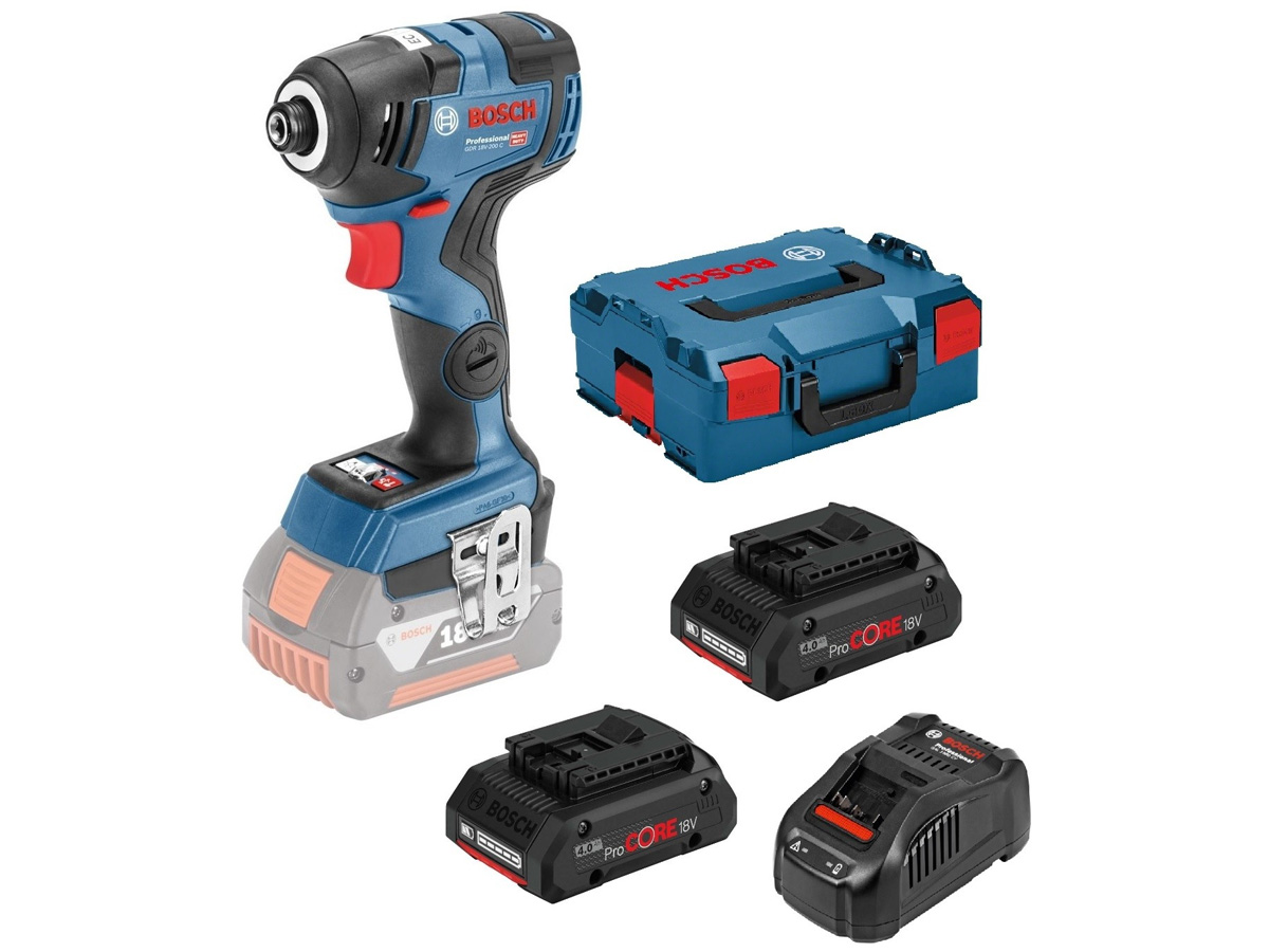 Máy vặn ốc vít dùng pin Bosch GDR 18V-200C (chưa pin, sạc) 06019G4104