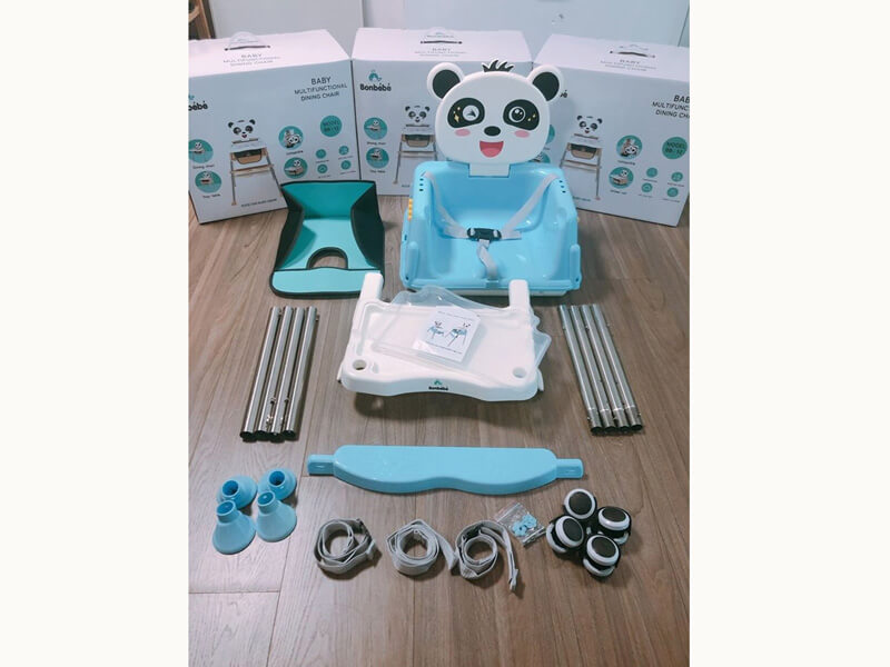 Ghế ăn dặm đa năng hình gấu Bonbébé BB-12