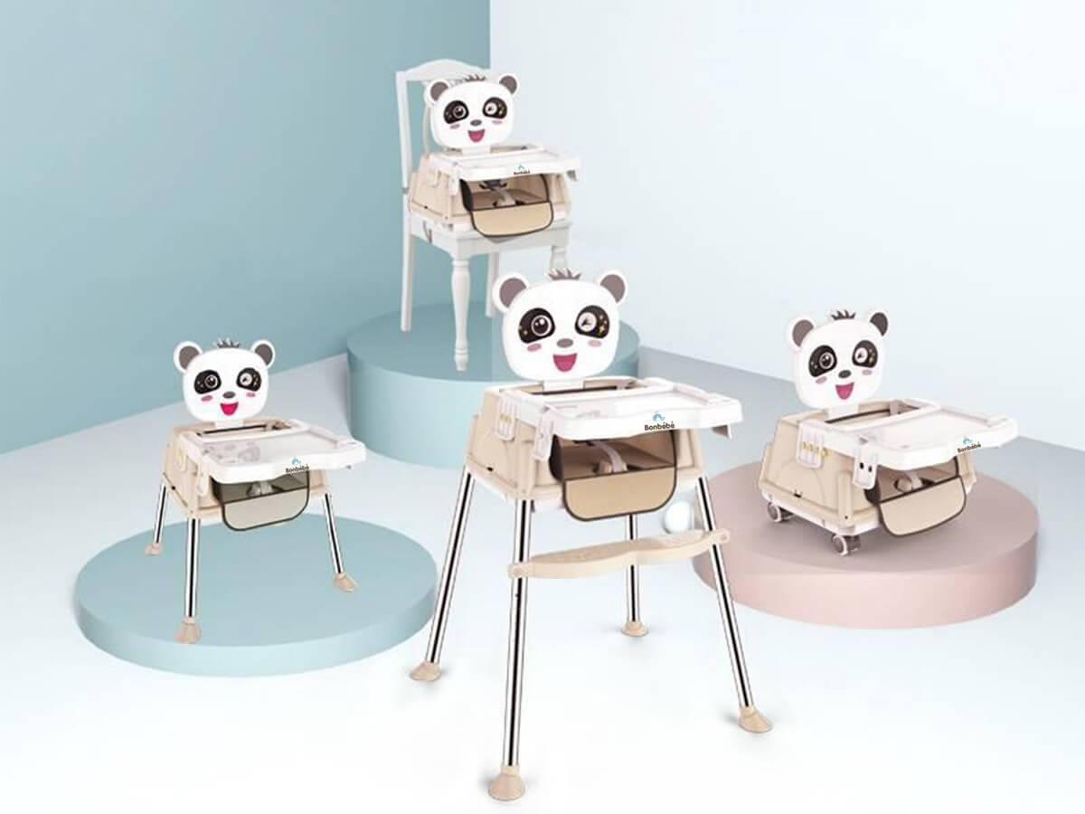 Ghế ăn dặm đa năng hình gấu Bonbébé BB-12