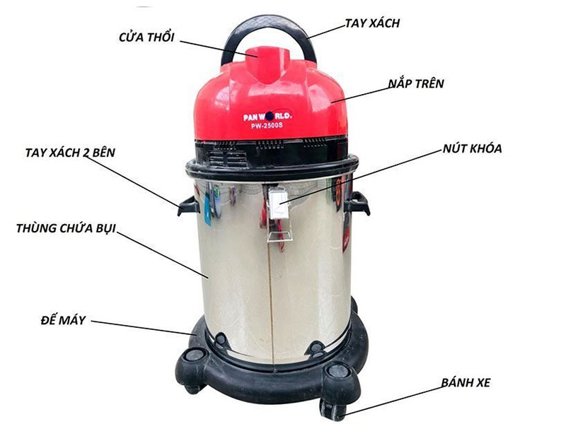 Máy hút bụi Panworld PW-2500S