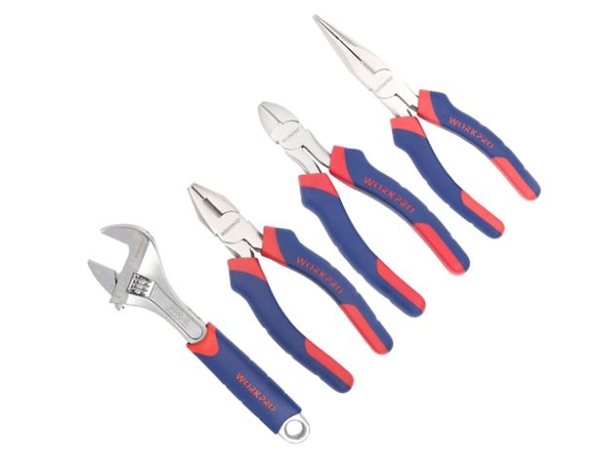 Bộ kìm và mỏ lết 4 chi tiết Workpro W001301