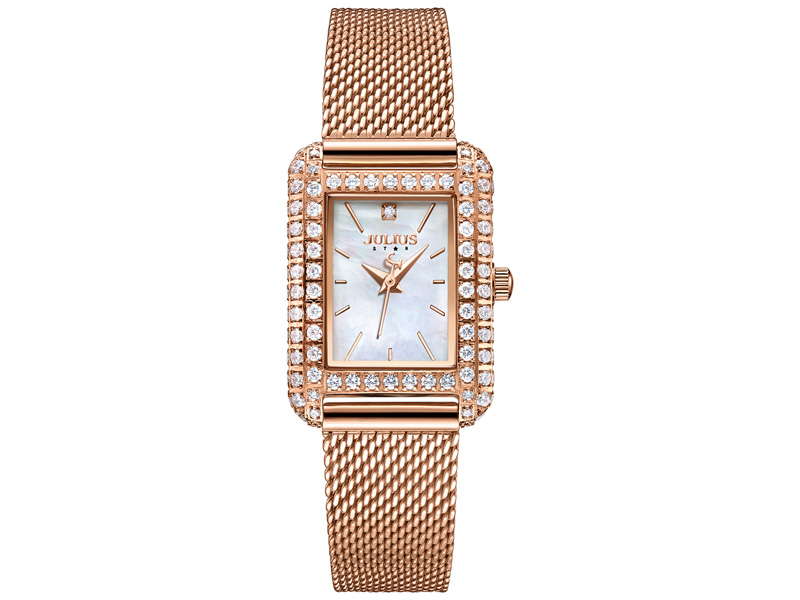 Đồng hồ nữ JS-046 kính Sapphire Julius Hàn Quốc