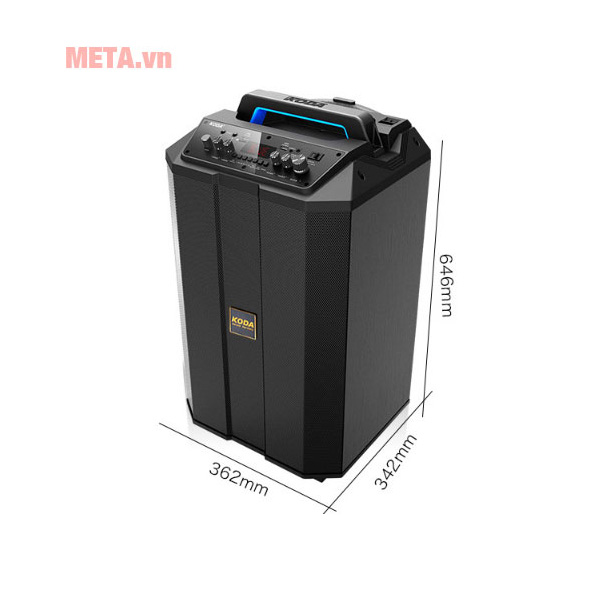 Loa kéo di động Koda KD 1201(1211) (3 đường tiếng, kèm 2 Mic không dây)