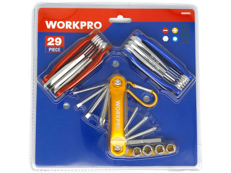 Bộ lục giác gấp gọn 29 chi tiết Workpro W000901