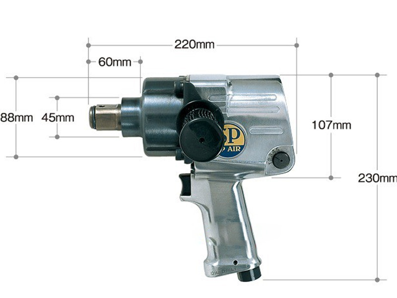 Súng siết bu lông, bắn ốc 1 inch SP-AIR SP-1191A