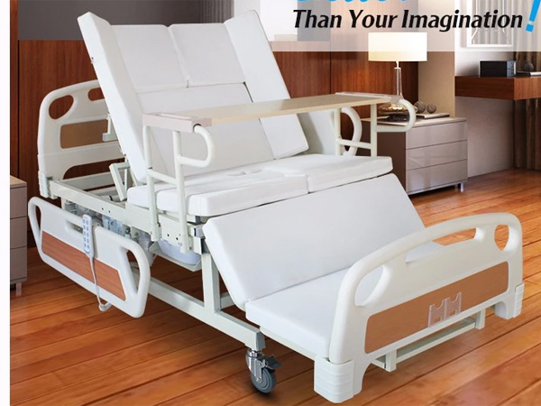 Giường đa chức năng điện kết hợp tay quay, bô vệ sinh điều khiển bằng điện E39 (M39)