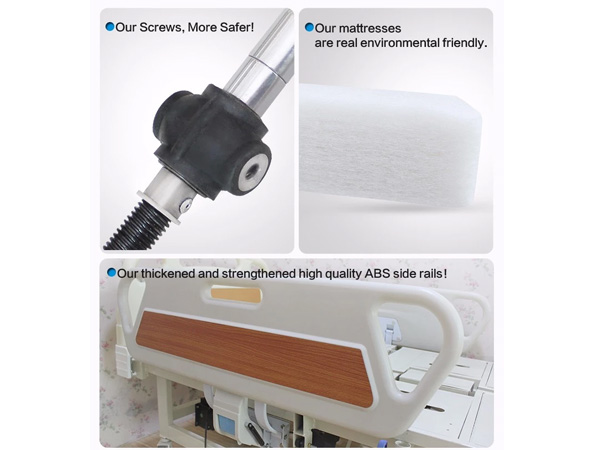 Giường đa chức năng điện kết hợp tay quay, bô vệ sinh điều khiển bằng điện E39 (M39)