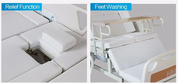 Giường đa chức năng điện kết hợp tay quay, bô vệ sinh điều khiển bằng điện E39 (M39)