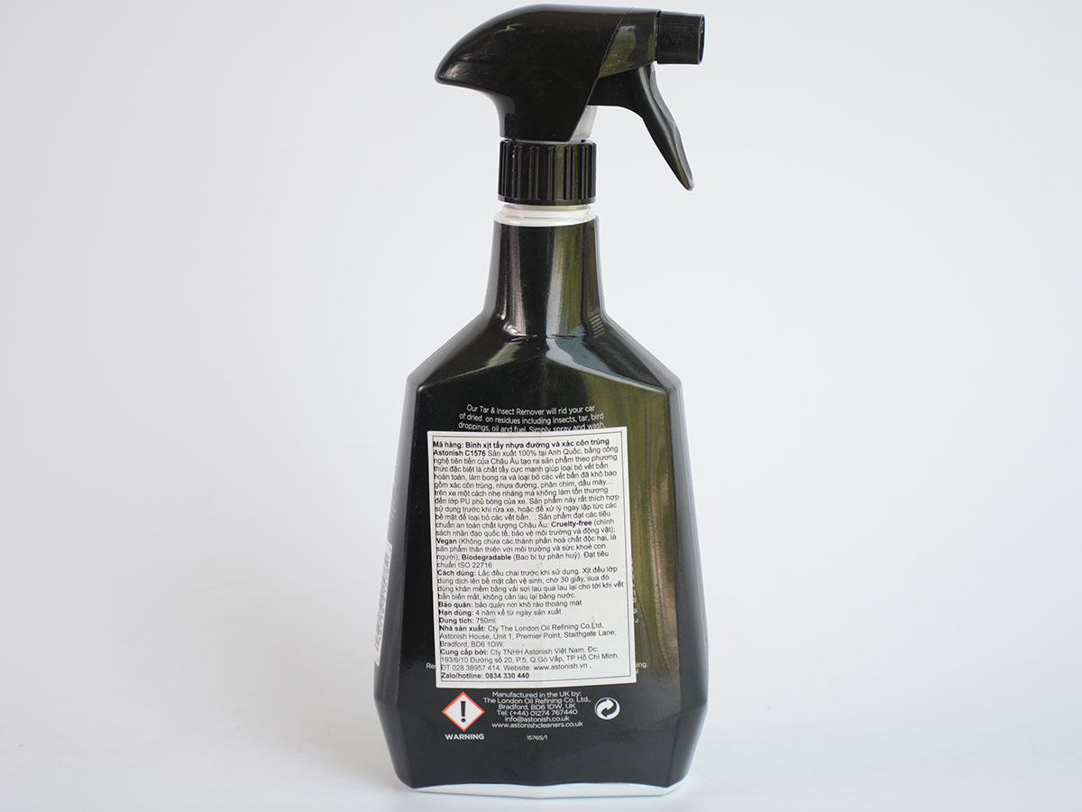 Bình xịt tẩy nhựa đường và xác côn trùng Astonish C1576 750ml