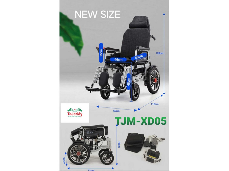 Xe lăn điện ngả nằm Tajermy TJM-XD05