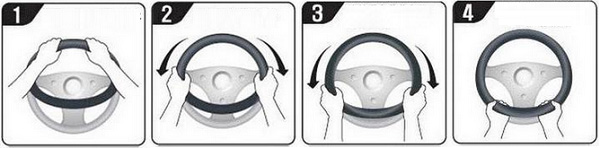 Bọc vô lăng Hàn Quốc UB Auto Auto Ring 380mm