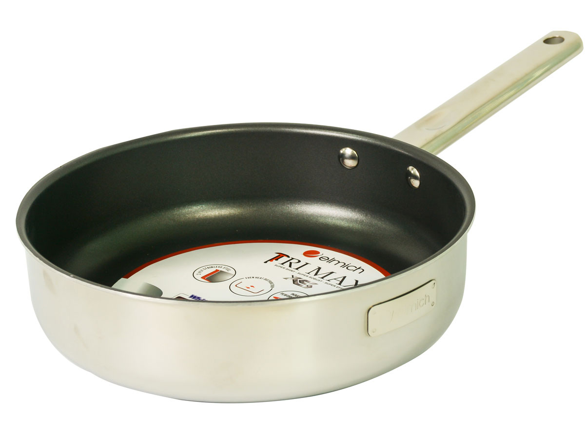 Chảo inox 2 lớp cao cấp đáy liền Tri-max XS EL-3752 size 24cm