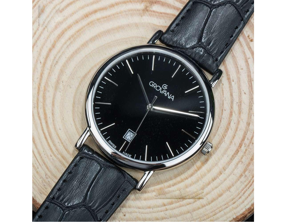 Đồng hồ Grovana 1229.1537 nam kính Sapphire 38mm