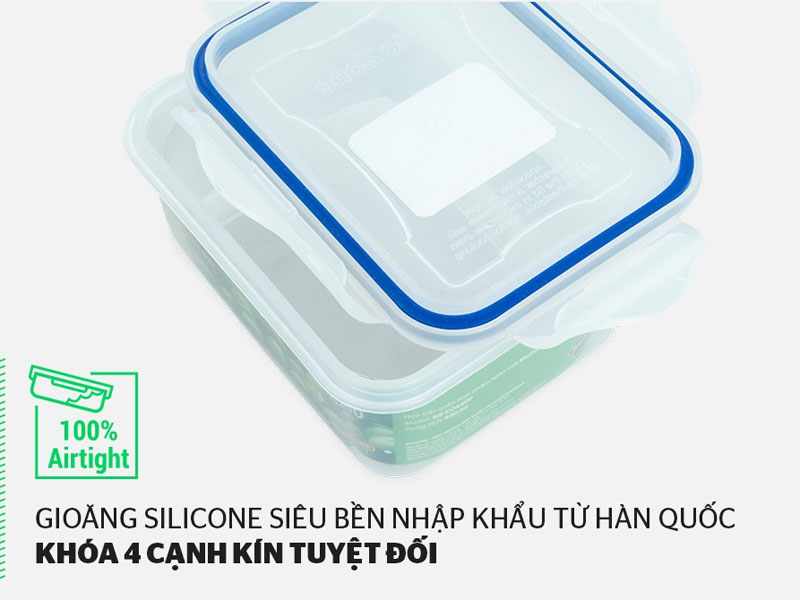 Bộ 4 hộp bảo quản thực phẩm ngăn mát Biozone Mini set KB-CO4P01