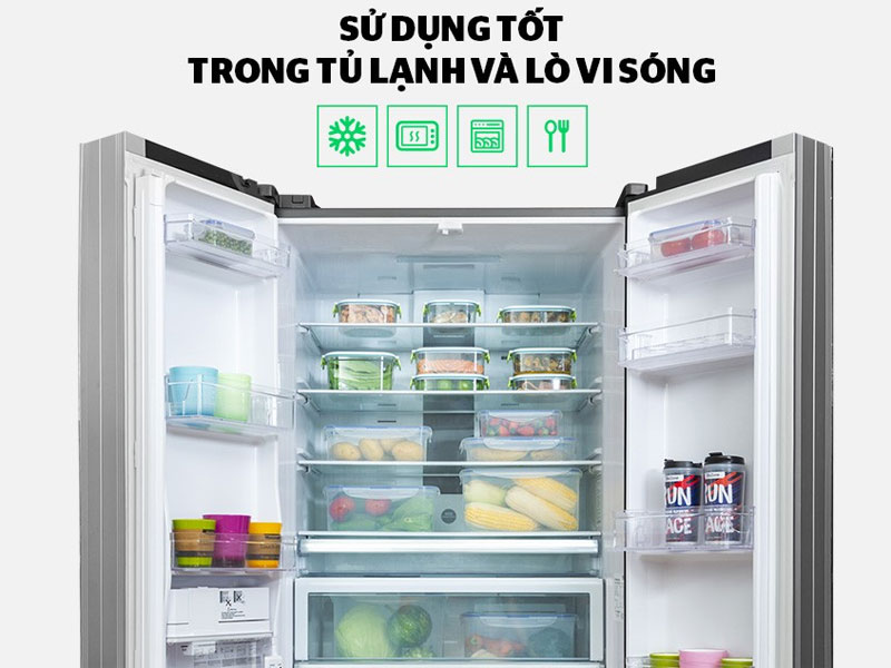 Bộ 4 hộp bảo quản thực phẩm ngăn mát Biozone Mini set KB-CO4P01