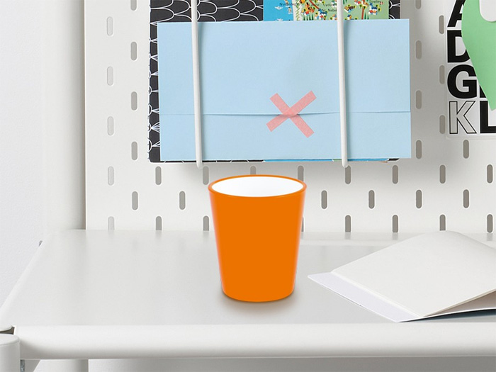 Cốc cách nhiệt 2 lớp Biozone KB-CU310PO màu cam