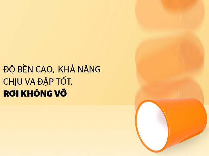 Cốc cách nhiệt 2 lớp Biozone KB-CU310PO màu cam