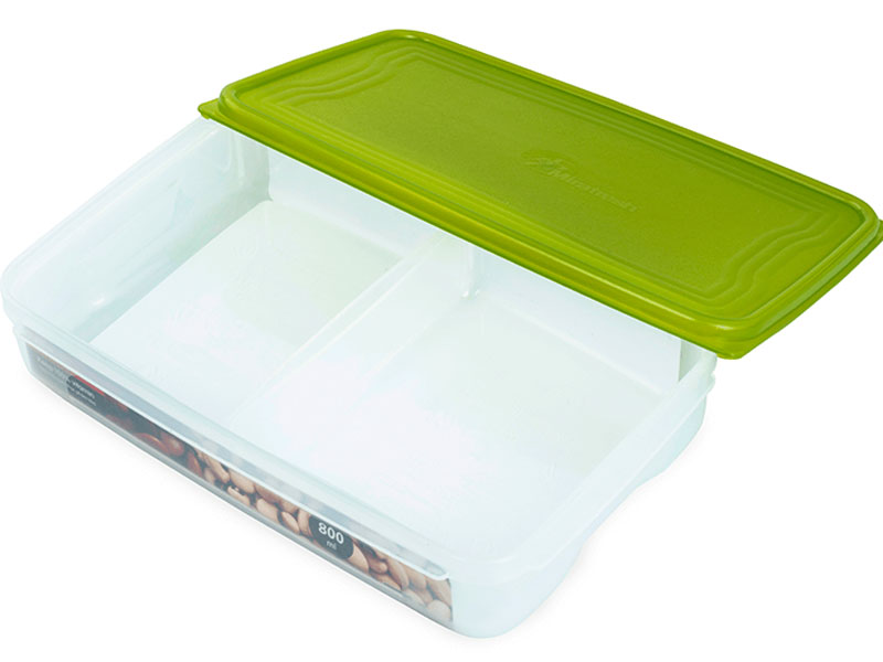 Hộp bảo quản thực phẩm khô Biozone chia ngăn KB-DR800P2