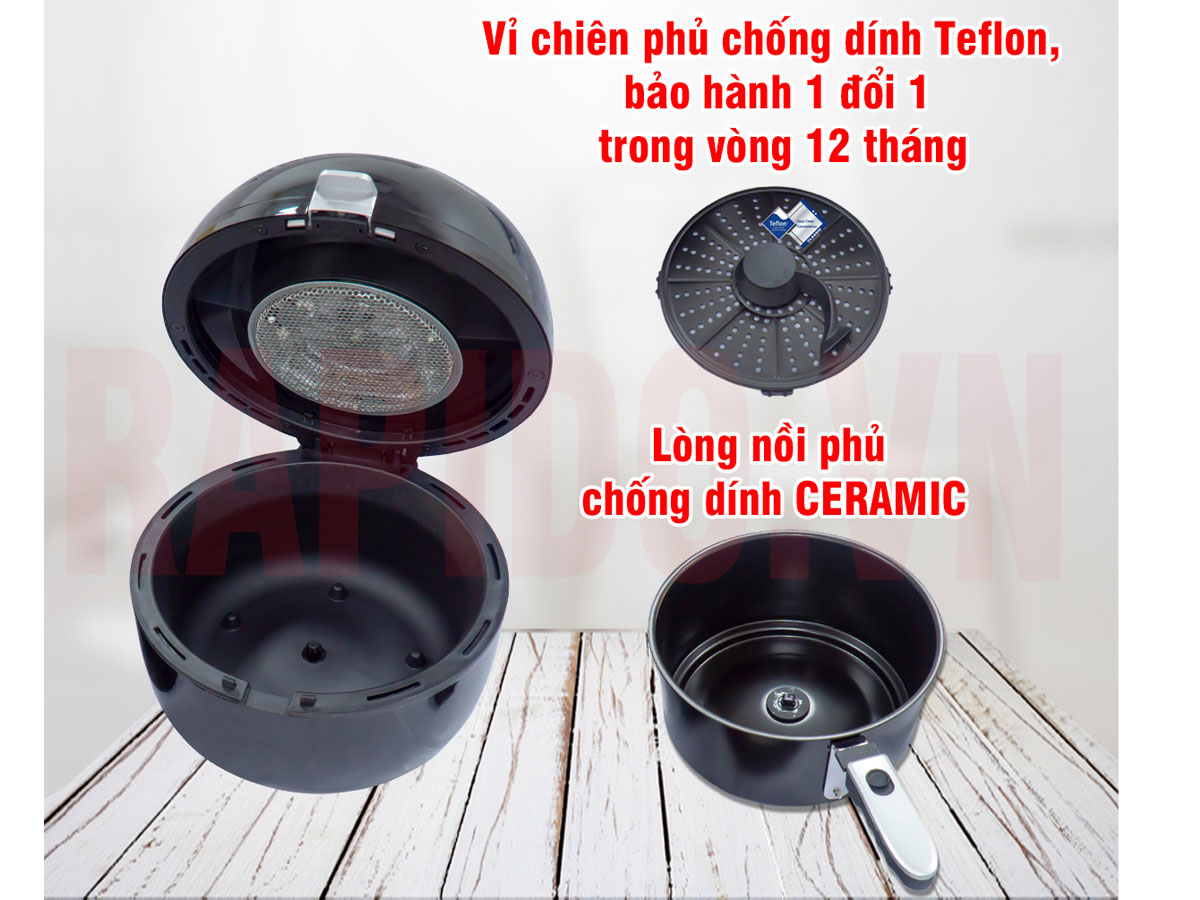 Nồi chiên không dầu Rapido RAF6.5M LUX