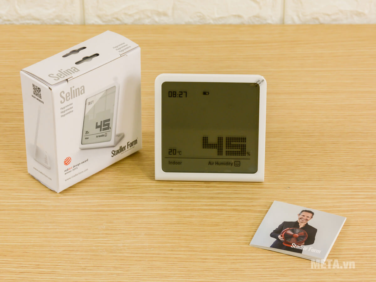 Đồng hồ cảm biến nhiệt Stadler Form Selina White