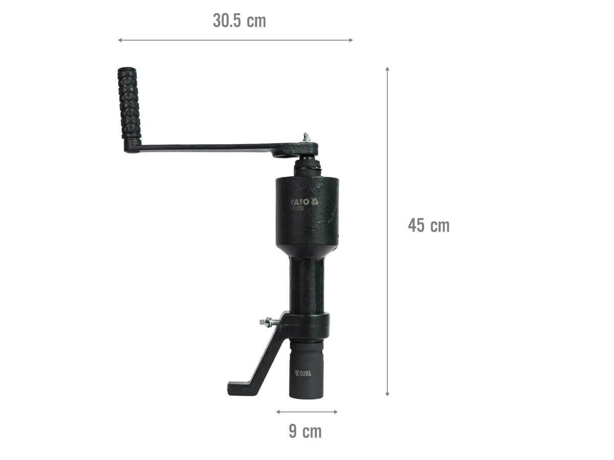 Bộ dụng cụ mở ốc lốp xe tải bằng tay loại ngắn Yato YT-0782