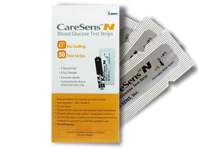 Que thử đường huyết CareSens N (50 que)